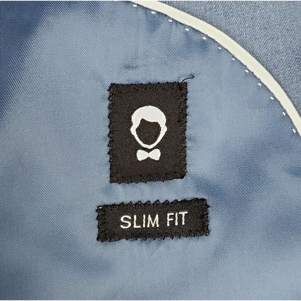 New The Groomsman Suit Modern Fit 42 Regular Light Blue Blazer Suit Jacket - Picture 6 of 9